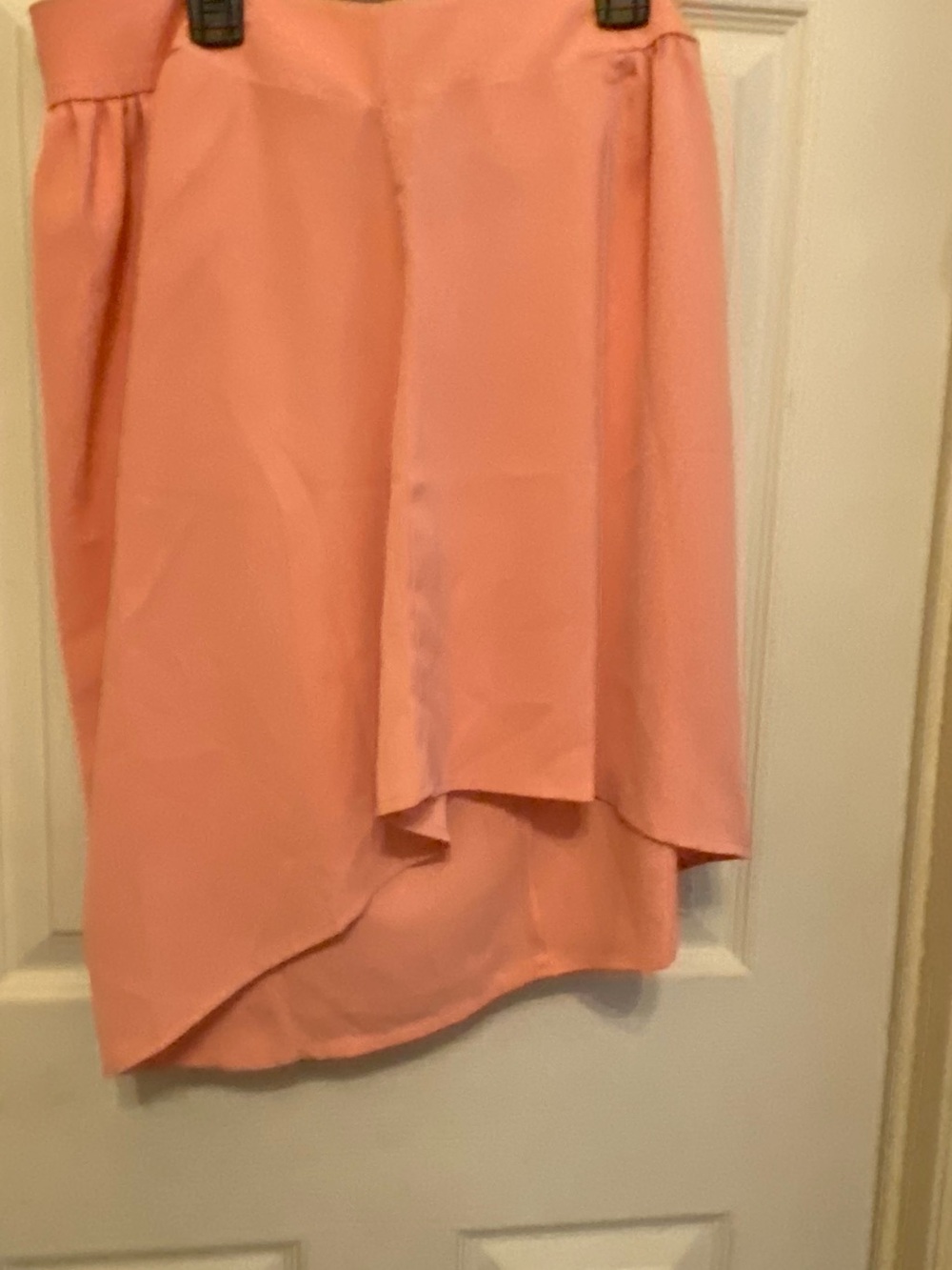 Amazon Coral High-Low Midi Skirt